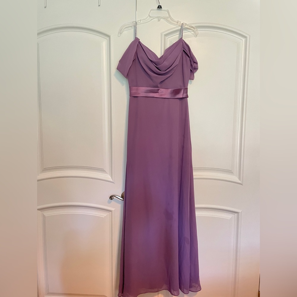 Christina Wu Bridesmaid Gown Size 8, Purple